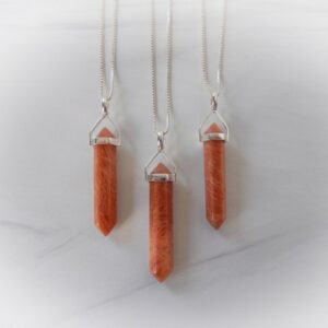 Peach Moonstone Necklace Sterling Silver • Moonstone Pendant • Sterling Silver Gemstone Points • Healing Crystal Necklace • Affordable Gift Peach Moonstone Necklace Sterling Silver • Moonstone Pendant • Sterling Silver Gemstone Points • Healing Crystal Necklace • Affordable Gift