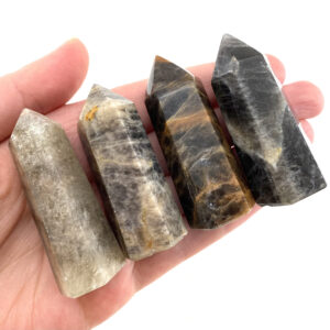 Grey Moonstone Point | Polished Natural Crystal Tower (crown Chakra) Grey Moonstone Point | Polished Natural Crystal Tower (crown Chakra)