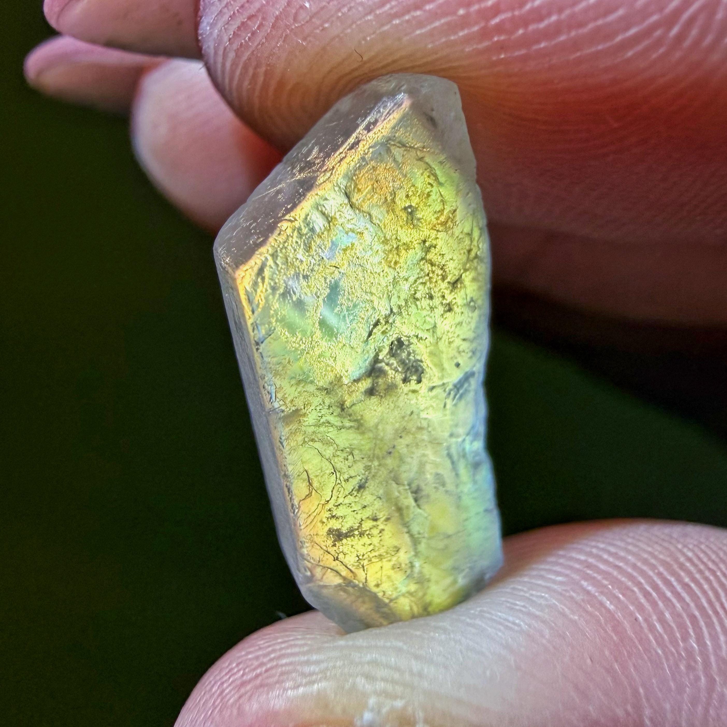Double Terminated Moonstone | 2g | - #3 (raw Rainbow Crystal Specimen, All Chakras, Healing Stone) Double Terminated Moonstone | 2g | - #3 (raw Rainbow Crystal Specimen, All Chakras, Healing Stone)