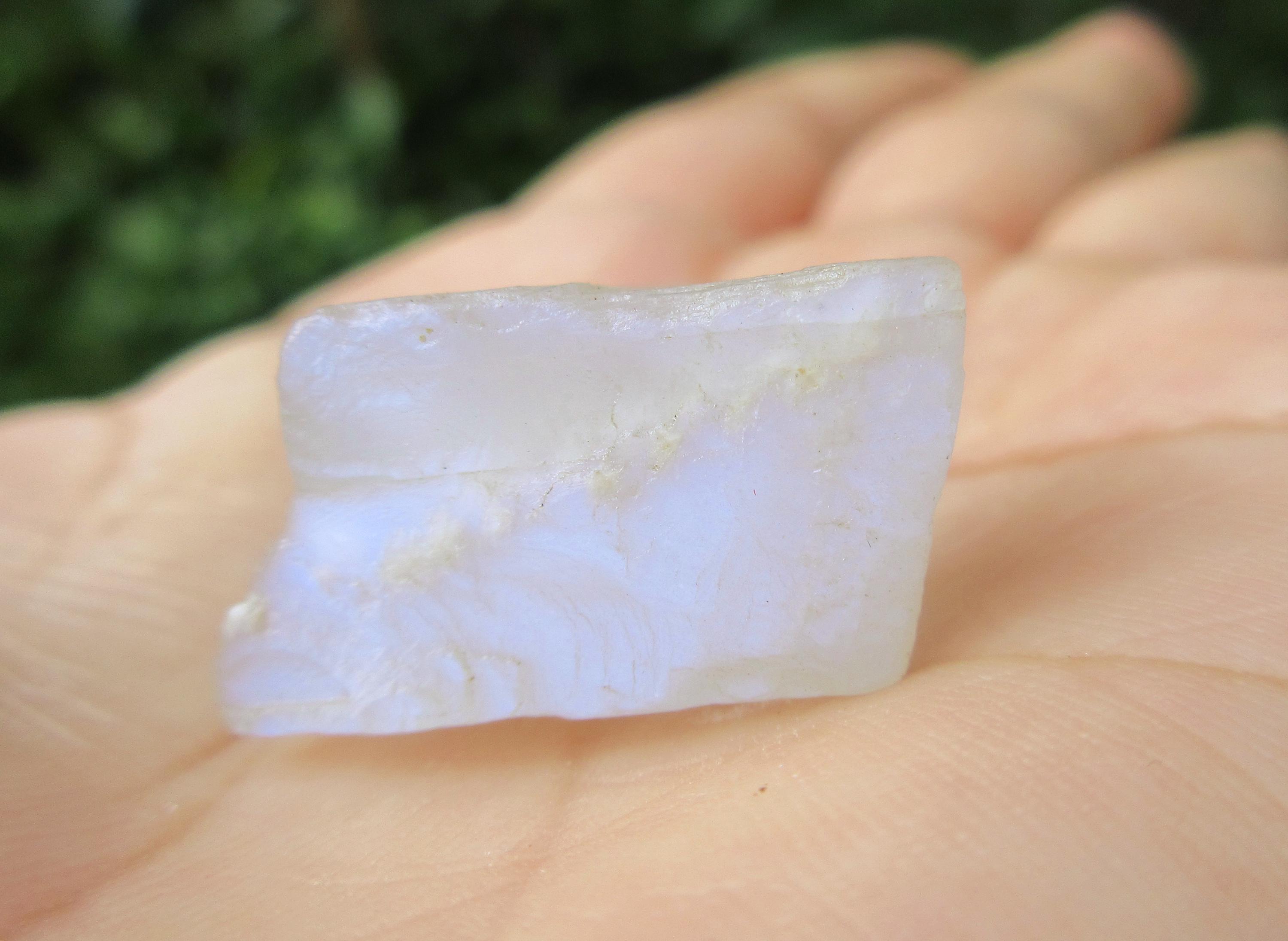 Blue Moonstone Crystal Piece: 29.0 Crt Rough Gemstone