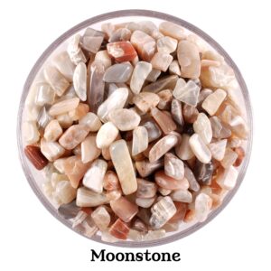 Moonstone Chip Stones, Natural Mini Crystals, Intuition And Altar Ritual Jar Fillers