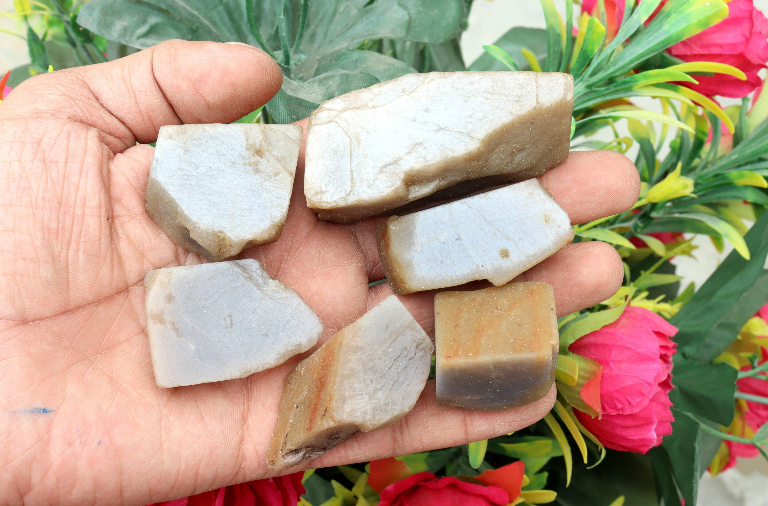 Gray Moonstone Rough Stone – Healing Crystal Specimen, June Birthstone