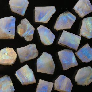 High Quality Raw Moonstone Pieces, Rough Moonstone Slabs, June Birthstone, Bulk Raw Gemstones, Moonstone Crystal, HQMoonstone002