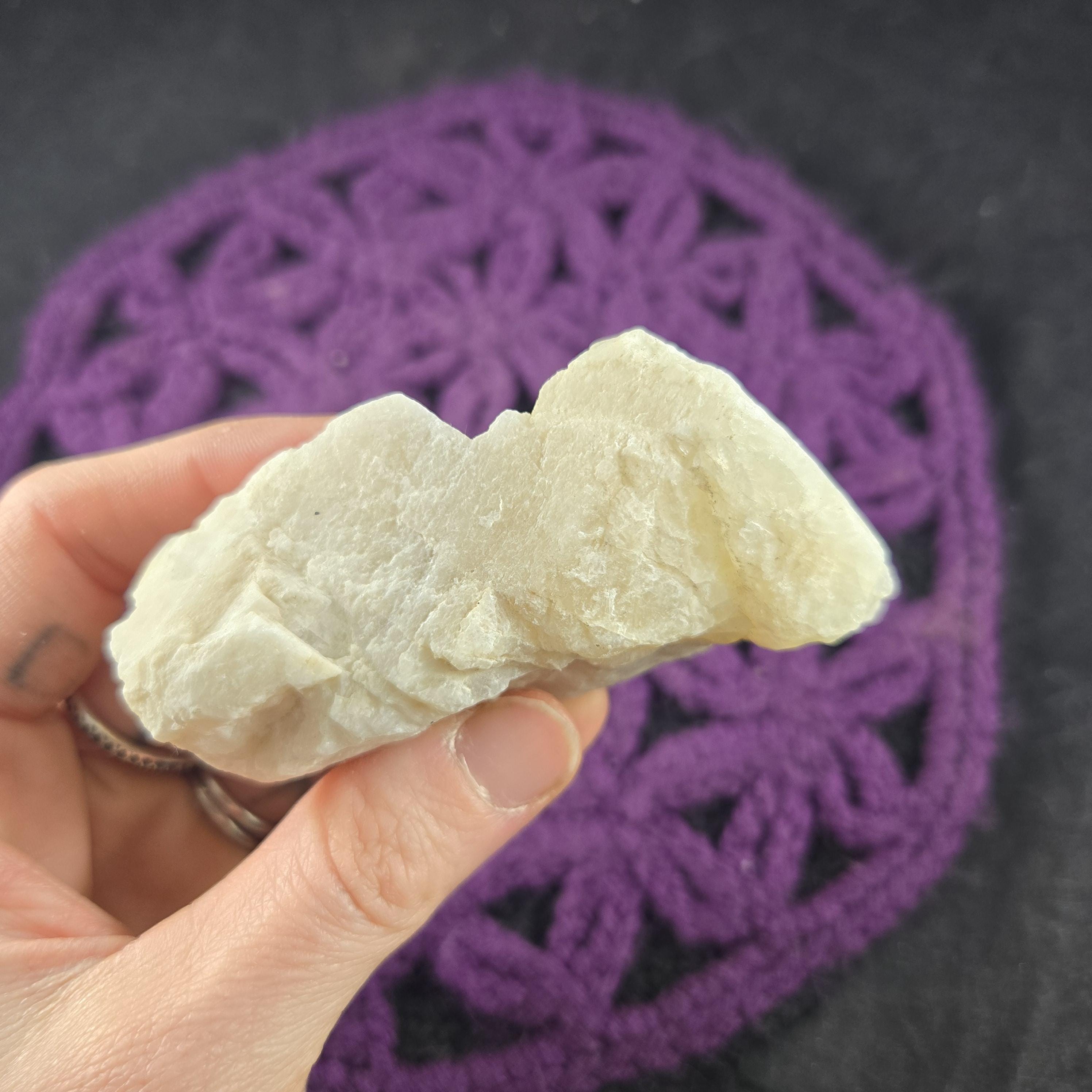 Raw Moonstone Rough Stone Crystal Piece Moon Stone White Tanzania Lapidary