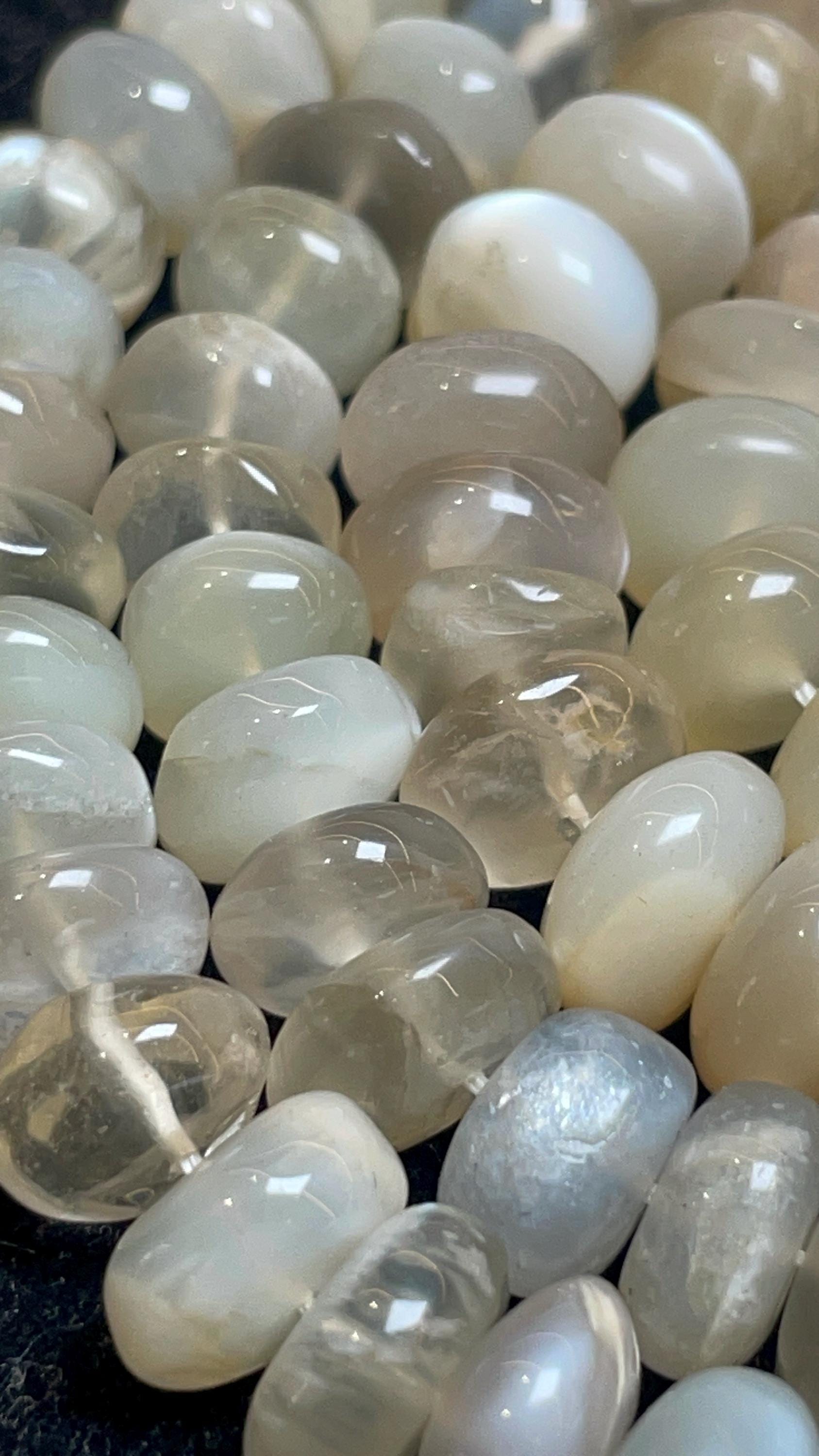 Best Quality Natural White Moonstone Smooth Rondelle Beads 7-13mm 14" Strand For Making Jewelry Best Quality Natural White Moonstone Smooth Rondelle Beads 7-13mm 14" Strand For Making Jewelry
