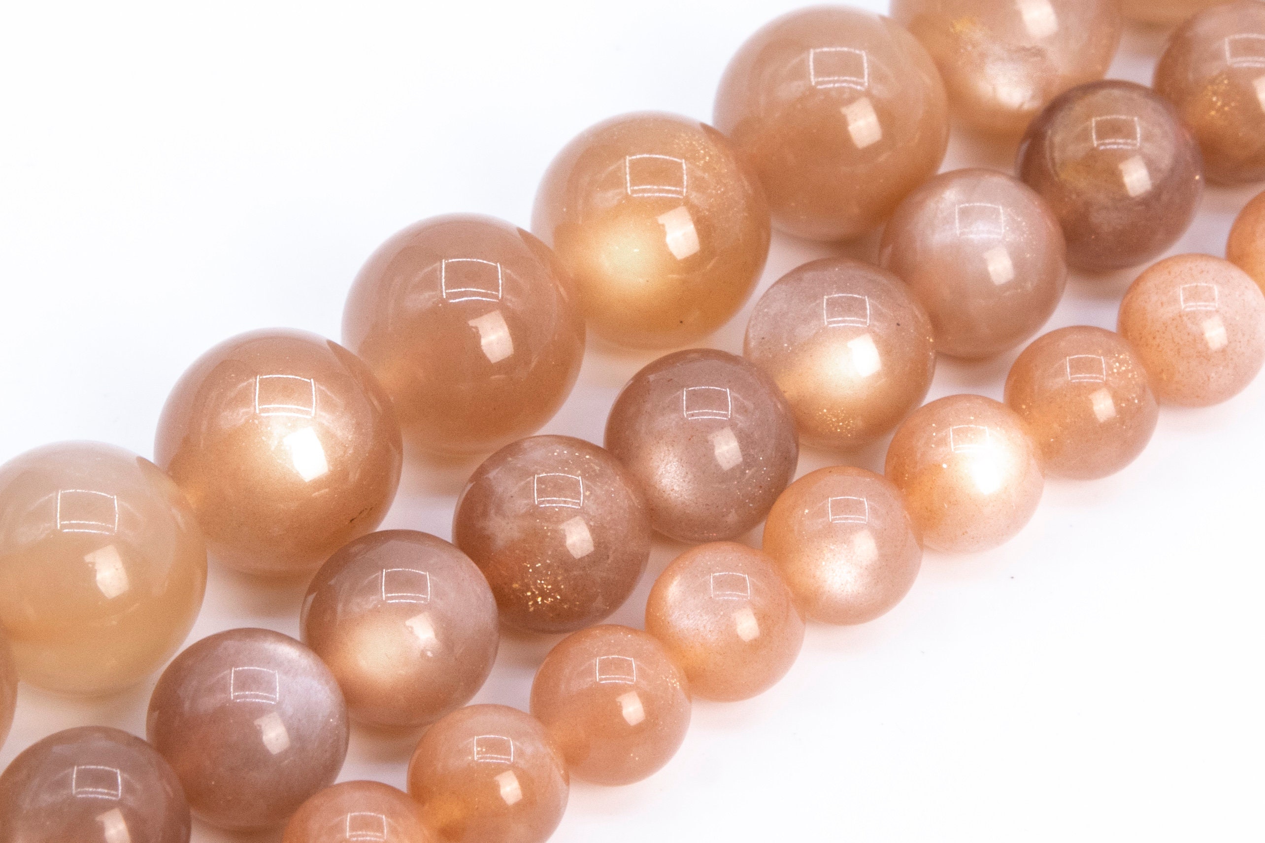 Flash Orange Moonstone Beads Genuine Natural Grade Aaa Gemstone Round Loose Beads 6mm 8mm 10mm 12mm 14mm Bulk Lot Options