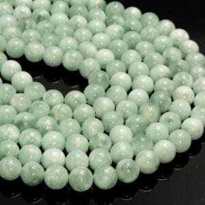 Genuine Natural Green Moonstone Gemstone Grade Aaa Round 4mm 6mm 8mm 10mm 12mm 14mm Loose Beads 15.5 Inch Bulk Lot 1,2,6,12 And 50 (a252)