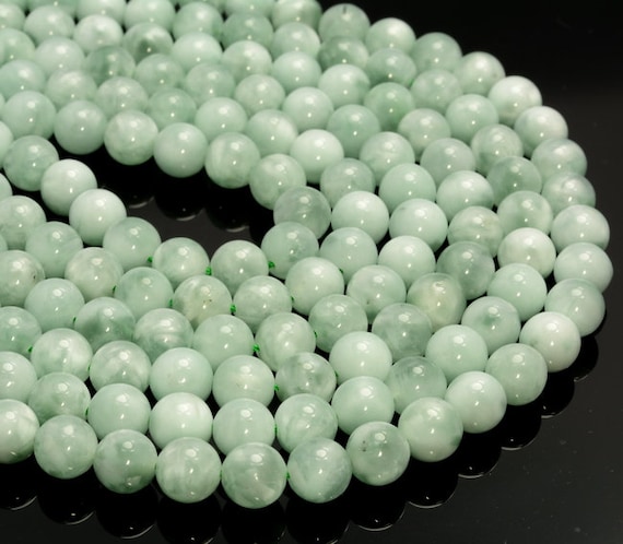 Genuine Natural Green Moonstone Gemstone Grade Aaa Round 4mm 6mm 8mm 10mm 12mm 14mm Loose Beads 15.5 Inch Bulk Lot 1,2,6,12 And 50 (a252)
