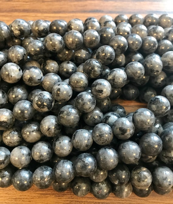 Gray Moonstone 6mm 8mm 10mm 12mm Round Gemstone Beads -15.5 Inch Strand