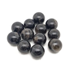 Black Moonstone Sphere Gemstone – Crystal Sphere - Healing Stone – Crystal Ball – Crystal Décor – 20-23mm - Sp1121