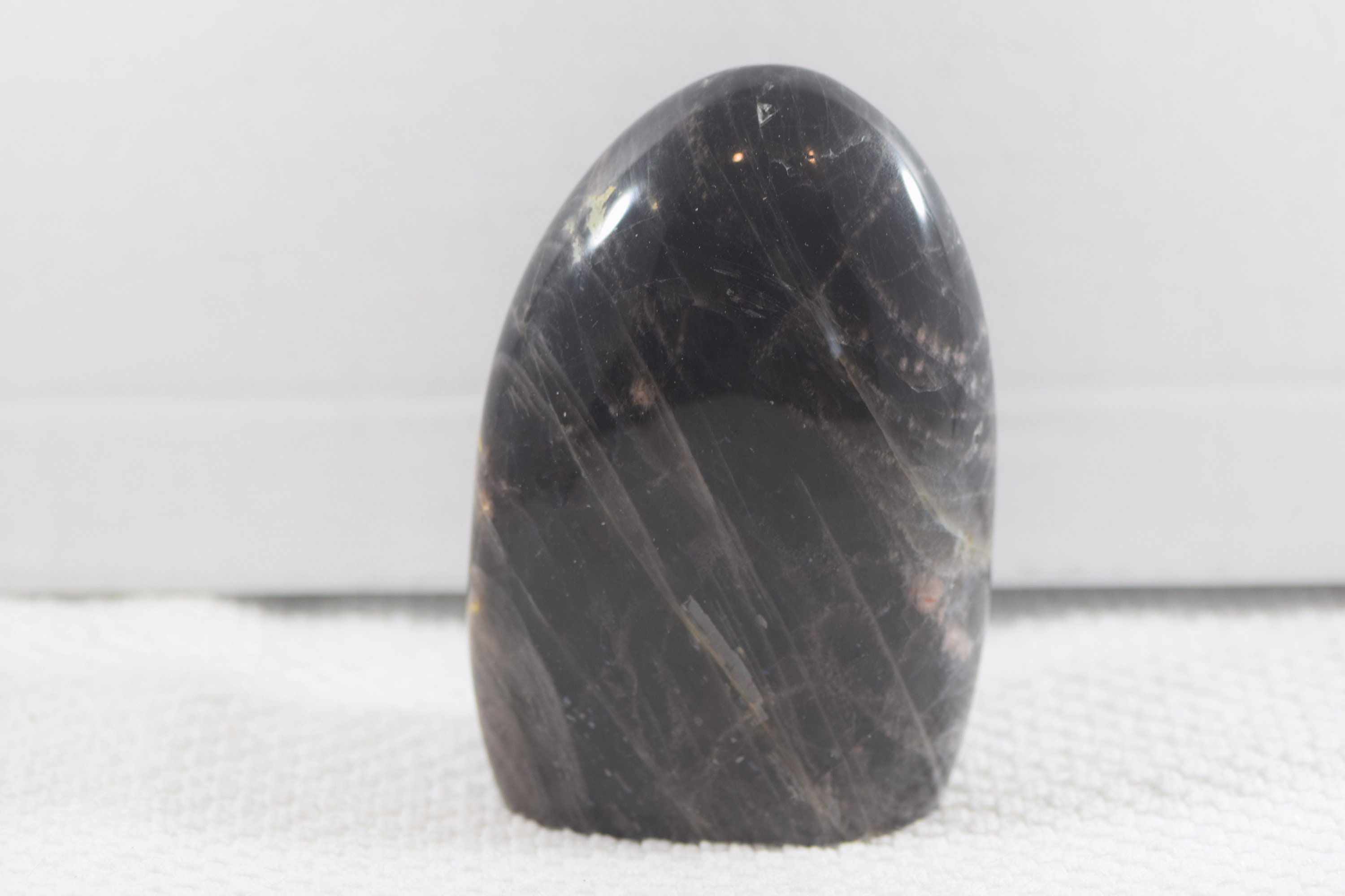 Flashy Black Moonstone Free Form