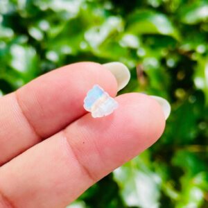 Madagascar Moonstone Crystal Butterfly: Micro Carved Gemstone (8-12 mm)