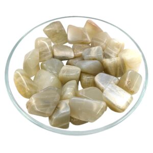 Cream Moonstone Tumbled Stone #sk6173