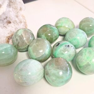 Green Moonstone Crystal Tumblestones • Ethically Sourced