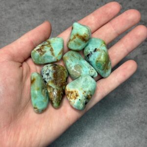 Green Moonstone Tumbled Stone // About 3/4"