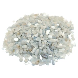 Silver Moonstone Chips – Gemstone Chips – Crystal Semi Tumbled Chips - Bulk Crystal - 5-7mm - Cp1244