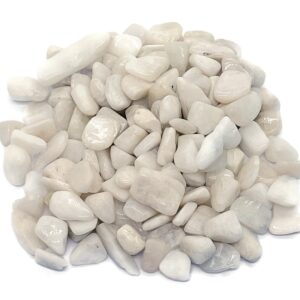 White Moonstone Chips – Gemstone Chips – Crystal Semi Tumbled Chips - Bulk Crystal - 7-15mm - Cp1196