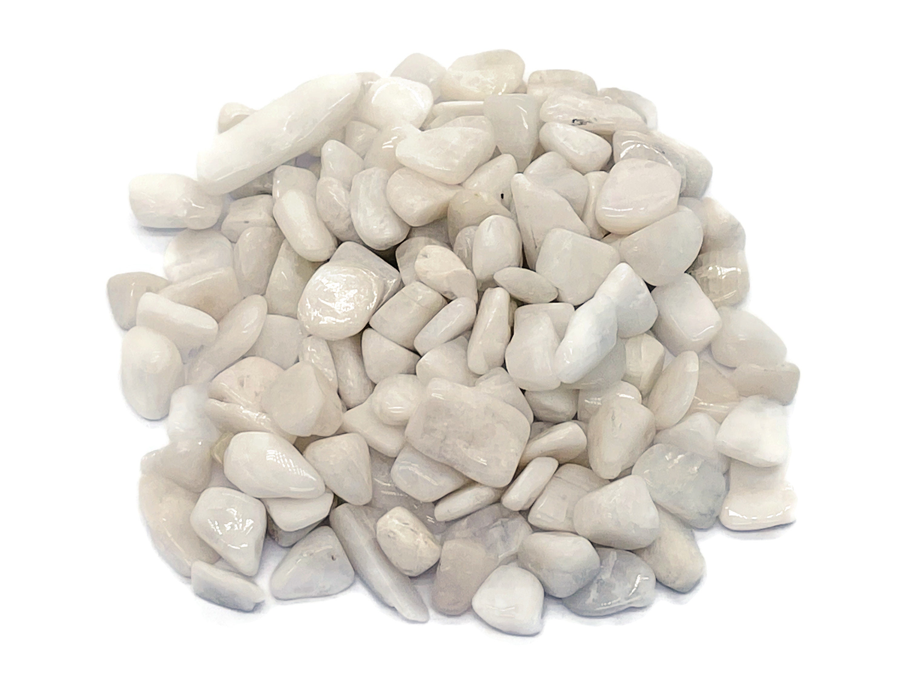 White Moonstone Chips – Gemstone Chips – Crystal Semi Tumbled Chips - Bulk Crystal - 7-15mm - Cp1196 White Moonstone Chips – Gemstone Chips – Crystal Semi Tumbled Chips - Bulk Crystal - 7-15mm - Cp1196