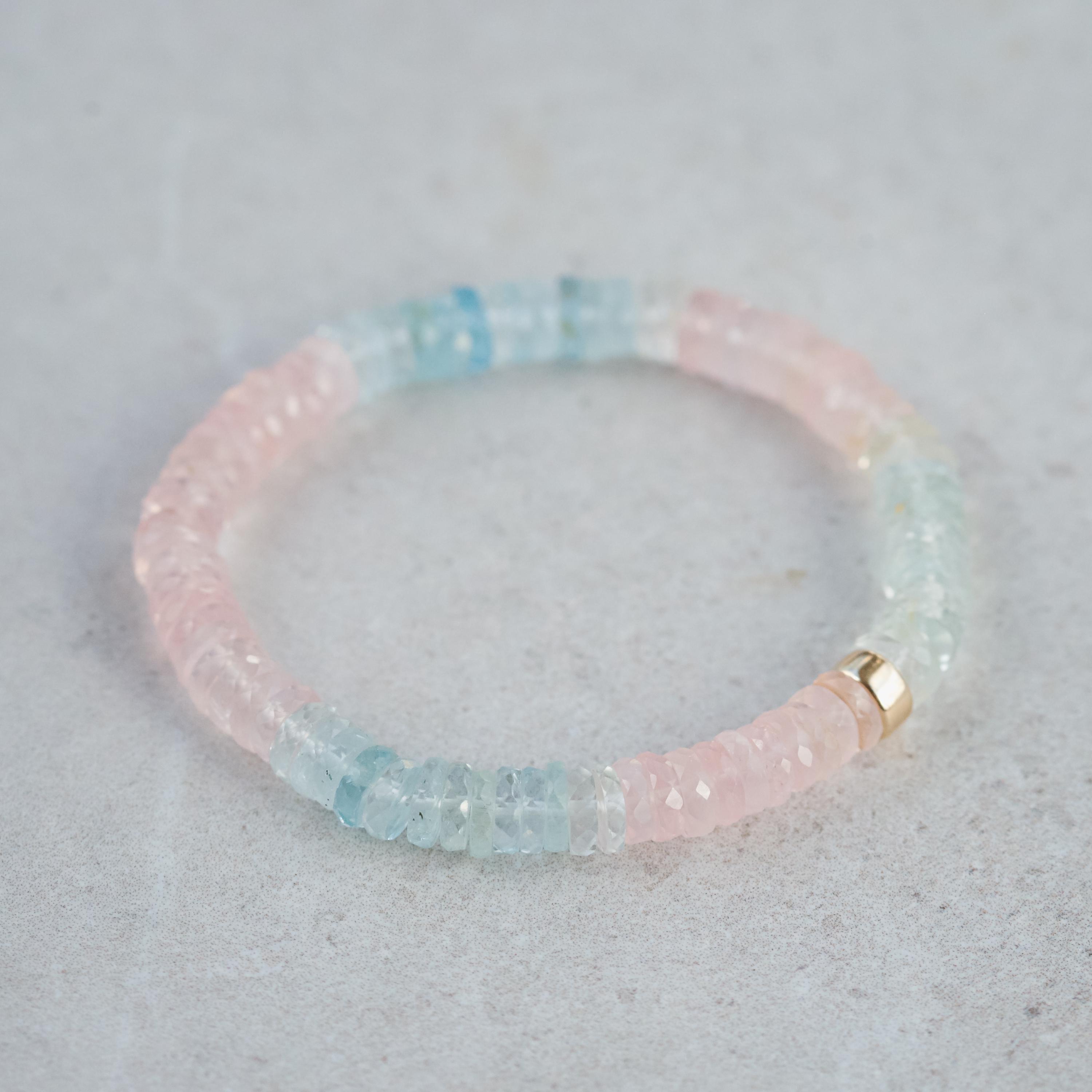 Morganite Beryl | Morganite Bracelet, High Quality Genuine Morganite Bracelet [ebmm1710], Delicate Pink Morganite, Morganite