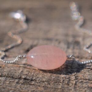 Natural Morganite Tumble Bracelet in 925 Sterling Silver, Beaded Bracelet, Dainty Bracelet, Gemstone Bracelet, Birthstone Bracelet, Gift Her