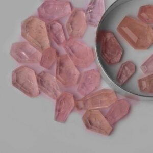 Natural Morganite Coffin Shape Stone, Natural Gemstone Lot, Wholesale Loose Stone, Gemstone Supply, Multi Shape Cabochon, Jewelry Tool Natural Morganite Coffin Shape Stone, Natural Gemstone Lot, Wholesale Loose Stone, Gemstone Supply, Multi Shape Cabochon, Jewelry Tool