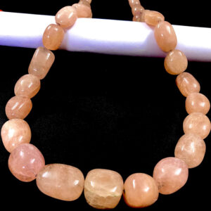 Extremely Rare~Earth Mined Morganite Smooth Nuggets Beads Natural Pink Morganite Gemstone Beads 28” Strand Beautiful Morganite Gems Jewelry