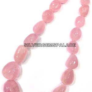 Natural Pink Morganite Smooth Nuggets Beads Polished Nuggets Beads Morganite Gemstone Beads Luster Morganite Nuggets Beads Top Quality 15"