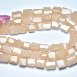 Morganite Nuggets Beads - 9 Inches - Natural Faceted Beautiful Morganite Nuggets - Size Is 7.5x10 - 10x14 Mm #2693