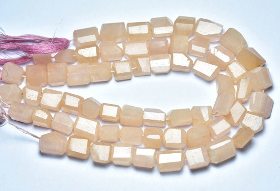 Morganite Nuggets Beads - 9 Inches - Natural Faceted Beautiful Morganite Nuggets - Size Is 7.5x10 - 10x14 Mm #2693