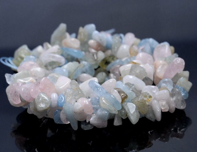 Sale !!! 6-8mm Morganite Gemstone Pebble Nugget Chip Loose Beads 16 Inch (80001789 H-a17) Sale !!! 6-8mm Morganite Gemstone Pebble Nugget Chip Loose Beads 16 Inch (80001789 H-a17)