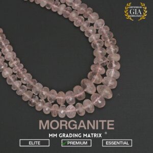 3-9mm Morganite Faceted Rondelle Beads, Morganite Gemstone Faceted Beads, Morganite Rondelle Beads, Natural Morganite For Jewelry Making 18"