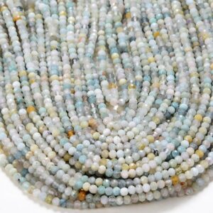 4mm Natural Morganite Gemstone Grade Aa Micro Faceted Round Beads 15 Inch Full Strand Bulk Lot 1,2,6,12 And 50 (80016238-p51)