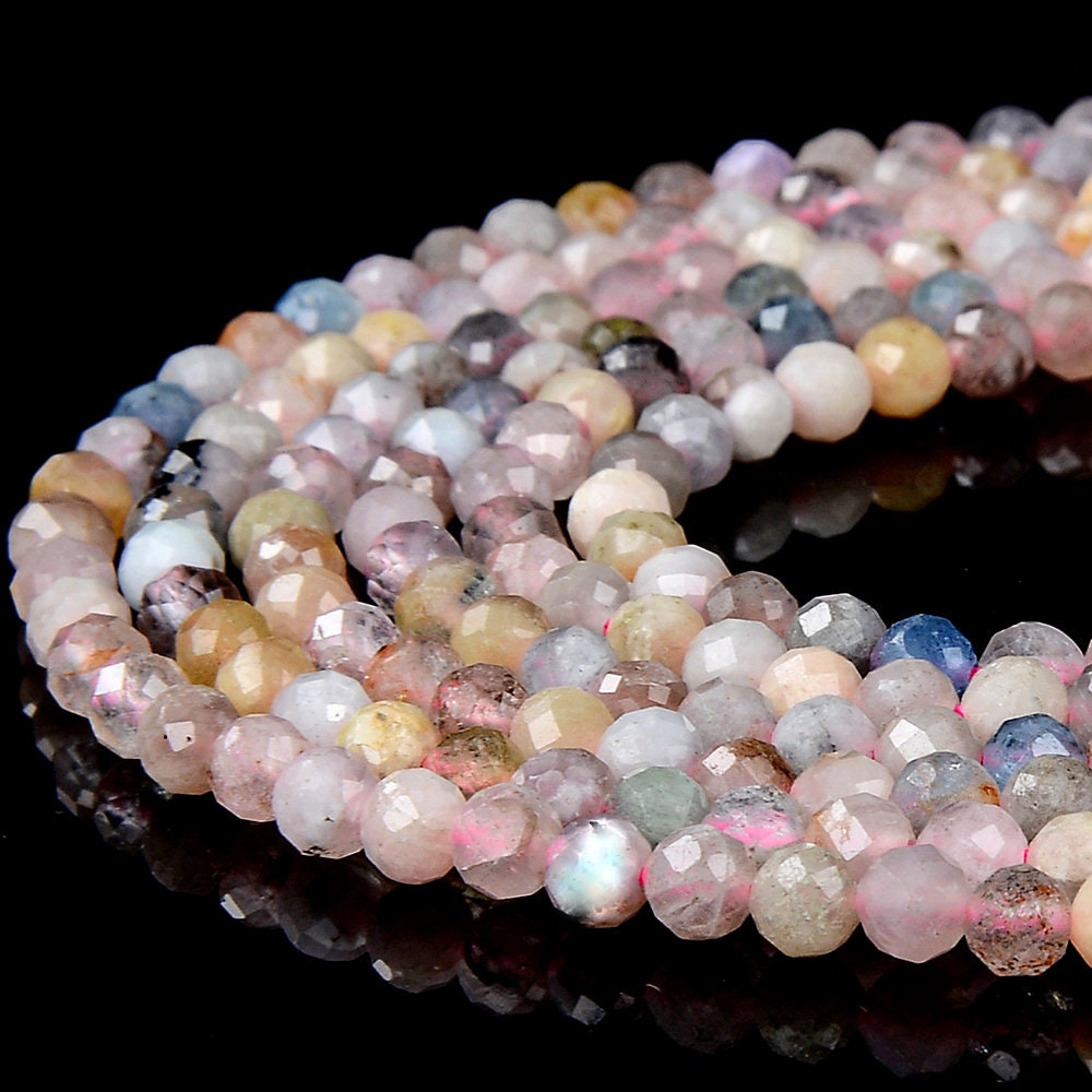 Natural Morganite Gemstone Grade Aa Micro Faceted Round 4mm Loose Beads 15 Inch Full Strand (80018184-p94)