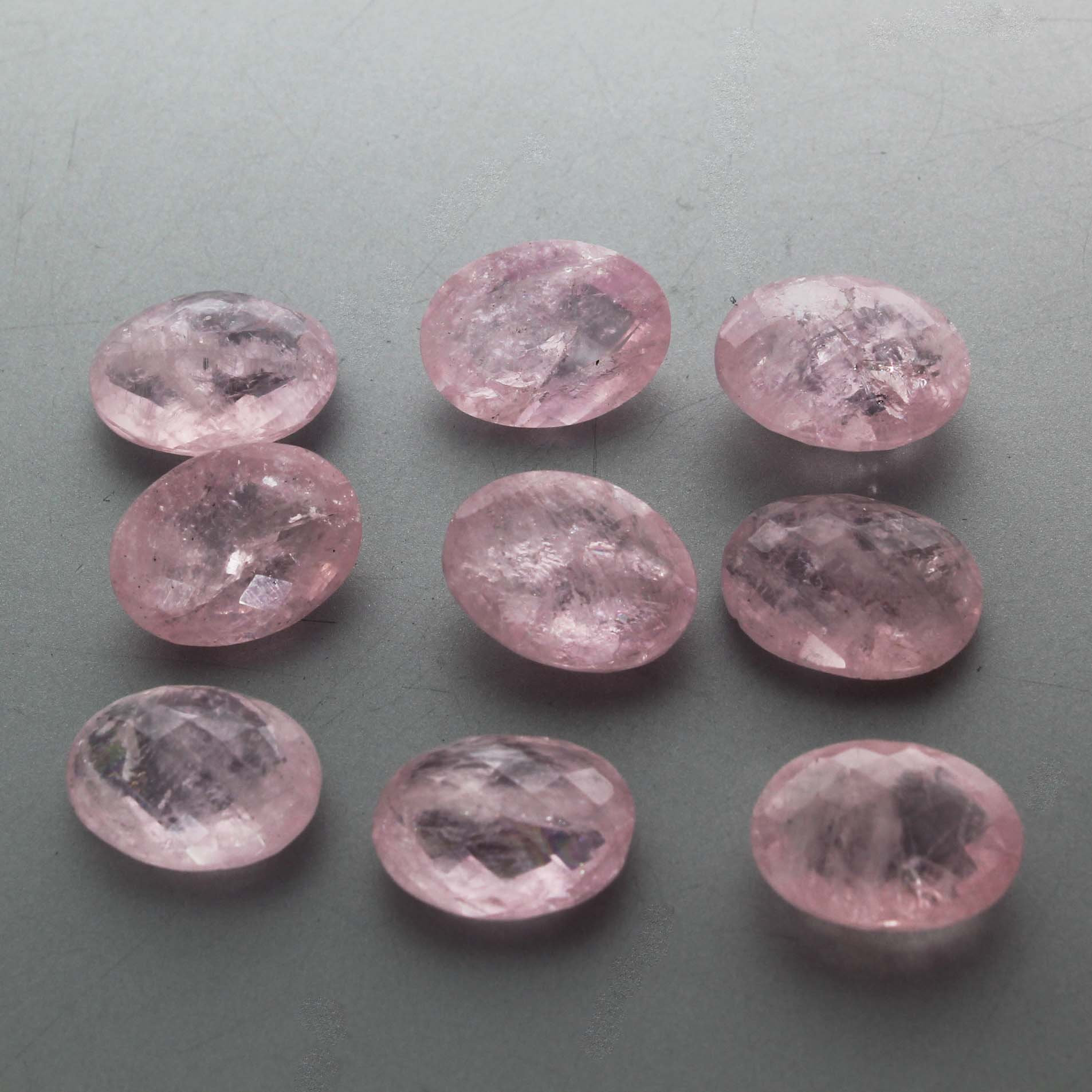 Pink Morganite Oval Faceted Gemstone, Designer Faceted Oval , Size Approx 16x12x8 Mm, Gem Quality