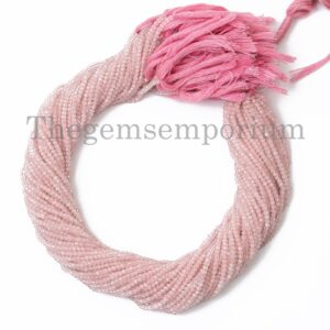 Morganite Rondelle Beads, Morganite Faceted Rondelle Beads, Morganite Faceted Beads, Morganite Beads, Jewelry Making Beads, Pink Morganite