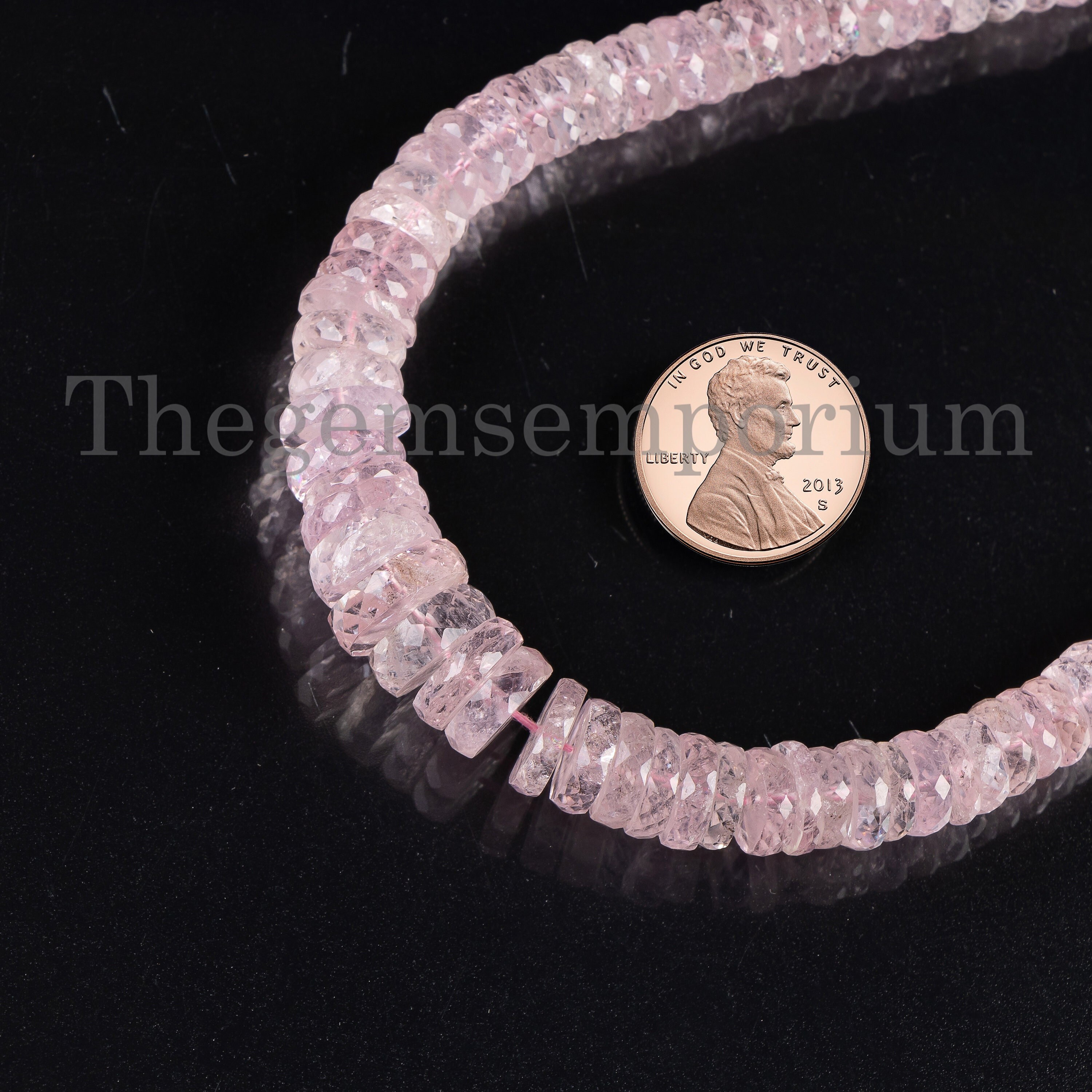 Morganite Faceted Tyre Shape Beads, 4-11mm Tyre Shape Beads, Loose Gemstone Beads For Jewelry Making,round Cut Tyre Beads,wholesale Supplier