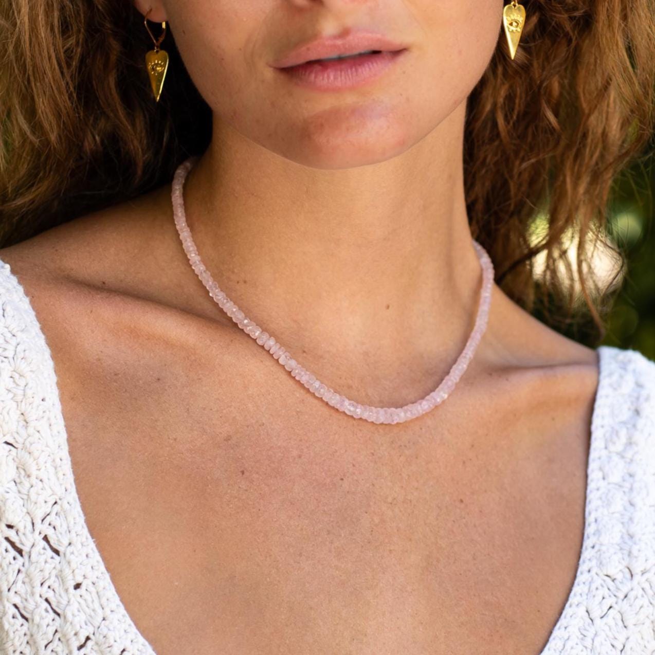 Morganite Necklace , Morganite Necklace , Candy Morganite Necklace , [] Pink Gemstone Necklace , Green Morganite Necklace, Morganite