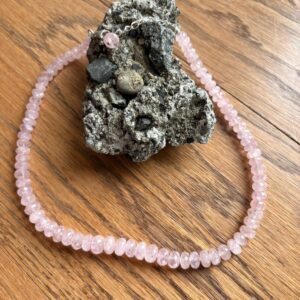 Faceted Morganite Bead Necklace