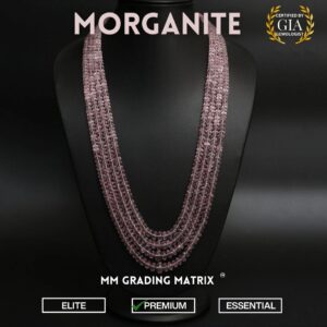 High Quality Morganite Faceted Rondelle Beaded Necklace, Natural Morganite Gemstone Layering Necklace For Wife, 5mm - 11.5mm Morganite Beads