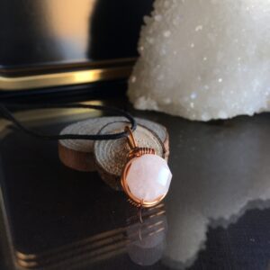 Minimalist Morganite Necklace: Handmade Jewelry Gift