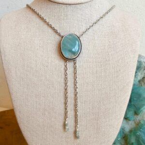 Morganite Sterling Silver Bolo Necklace - Y Necklace - Lariat - Beryl Jewelry Morganite Sterling Silver Bolo Necklace - Y Necklace - Lariat - Beryl Jewelry