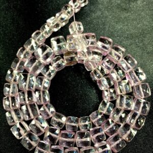 Extremely Beautiful~~Amazing Rare Pink Morganite Color Cube Shape Beads Morganite Box Beads Morganite Gemstone Beads Top Quality