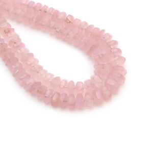 Morganite Smooth Hexagon Beads, 7 Mm To 11.5 Mm, Morganite Beads, Natural Morganite Gemstone Beads, 20 Inches Full Strand, Price Per Strand