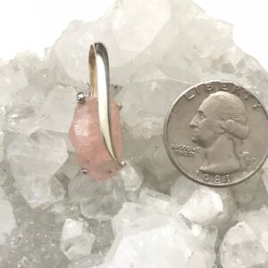 Abstract Rough Morganite Pendant Abstract Rough Morganite Pendant