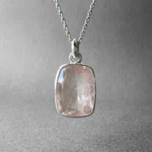 Natural Pink Morganite Silver Pendant, Elegant Design Pink Beryl Necklace, One-of-a-kind Pieces From Turkuaznaturalstones Natural Pink Morganite Silver Pendant, Elegant Design Pink Beryl Necklace, One-of-a-kind Pieces From Turkuaznaturalstones