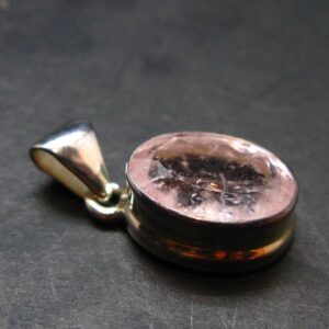 Pink Beryl!! Amazing Natural Facetted Morganite Silver Pendant From Brazil - 0.9" - 3.49 Grams Pink Beryl!! Amazing Natural Facetted Morganite Silver Pendant From Brazil - 0.9" - 3.49 Grams