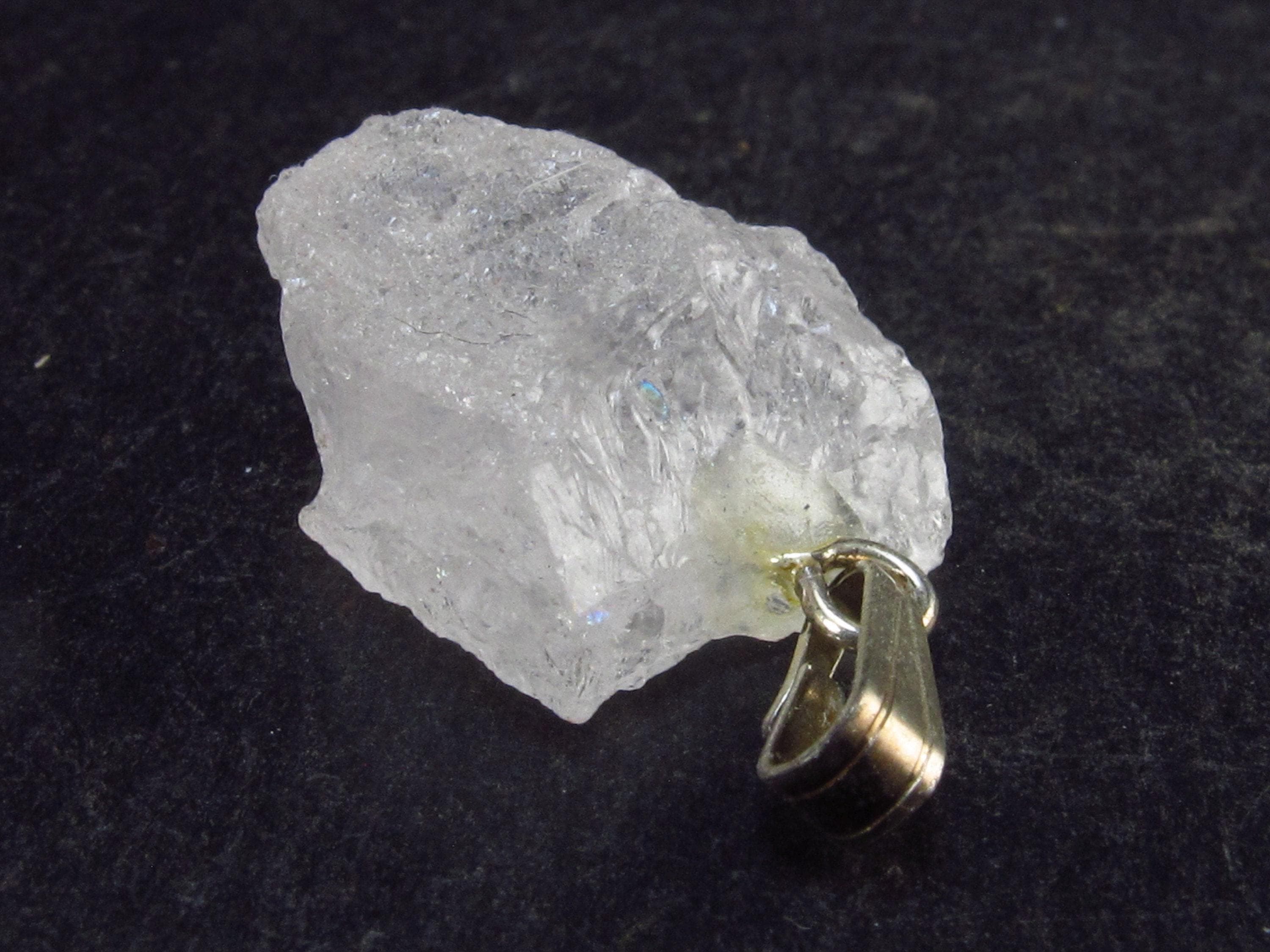 Very Nice Pink Morganite Silver Pendant From Brazil - 0.9" - 2.65 Grams
