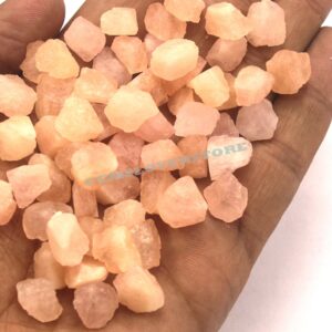 25 Natural Morganite Rough Gemstones: Untreated Pink Crystals (10-12 MM)