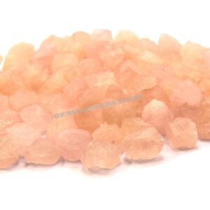 25 Pink Morganite Rough Stones: Natural Gemstone Crystals (8-10 MM)