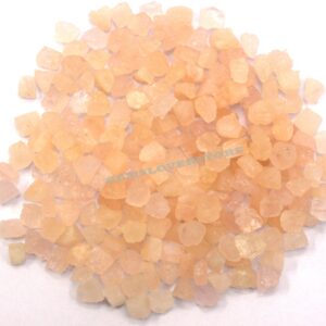 50 Pink Morganite Raw Stones: Unpolished Crystals (4-6 MM)